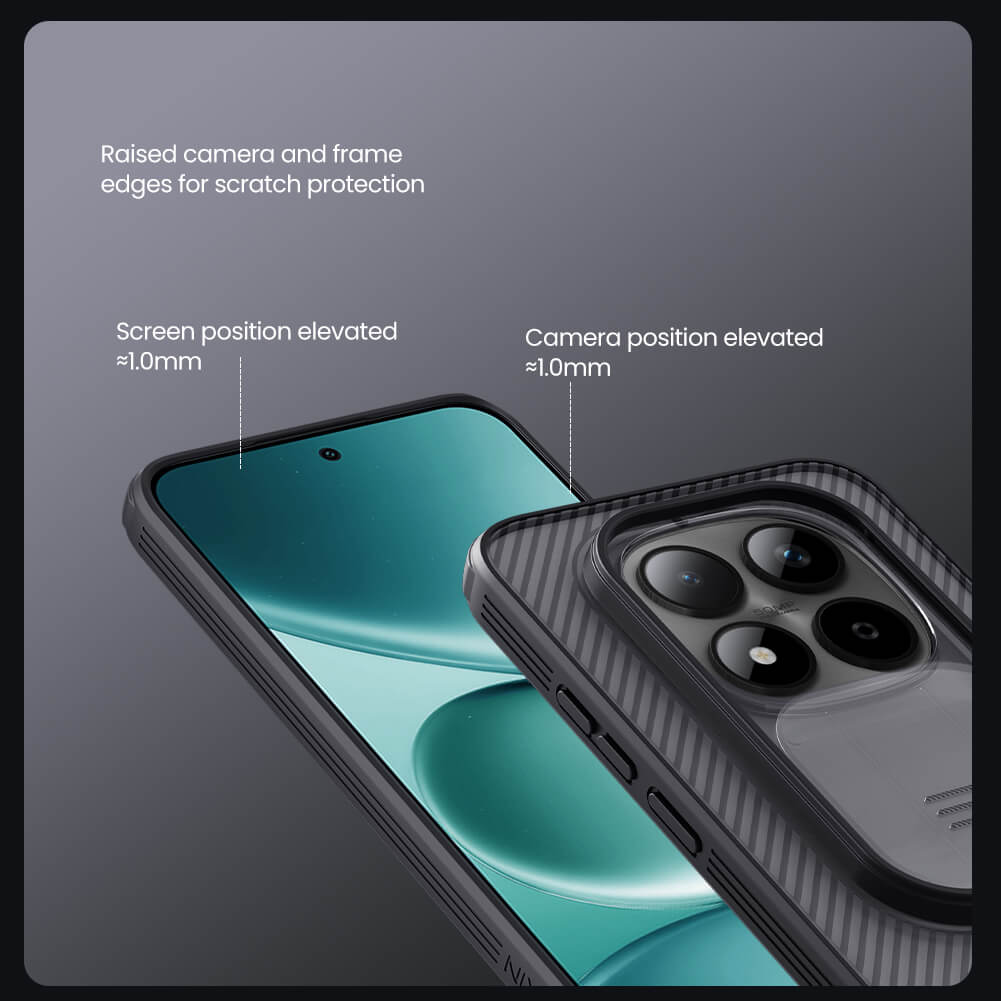 Чехол-крышка NILLKIN для Xiaomi Redmi Note 15 Pro (Chinese version) (серия CamShield Pro Clear)